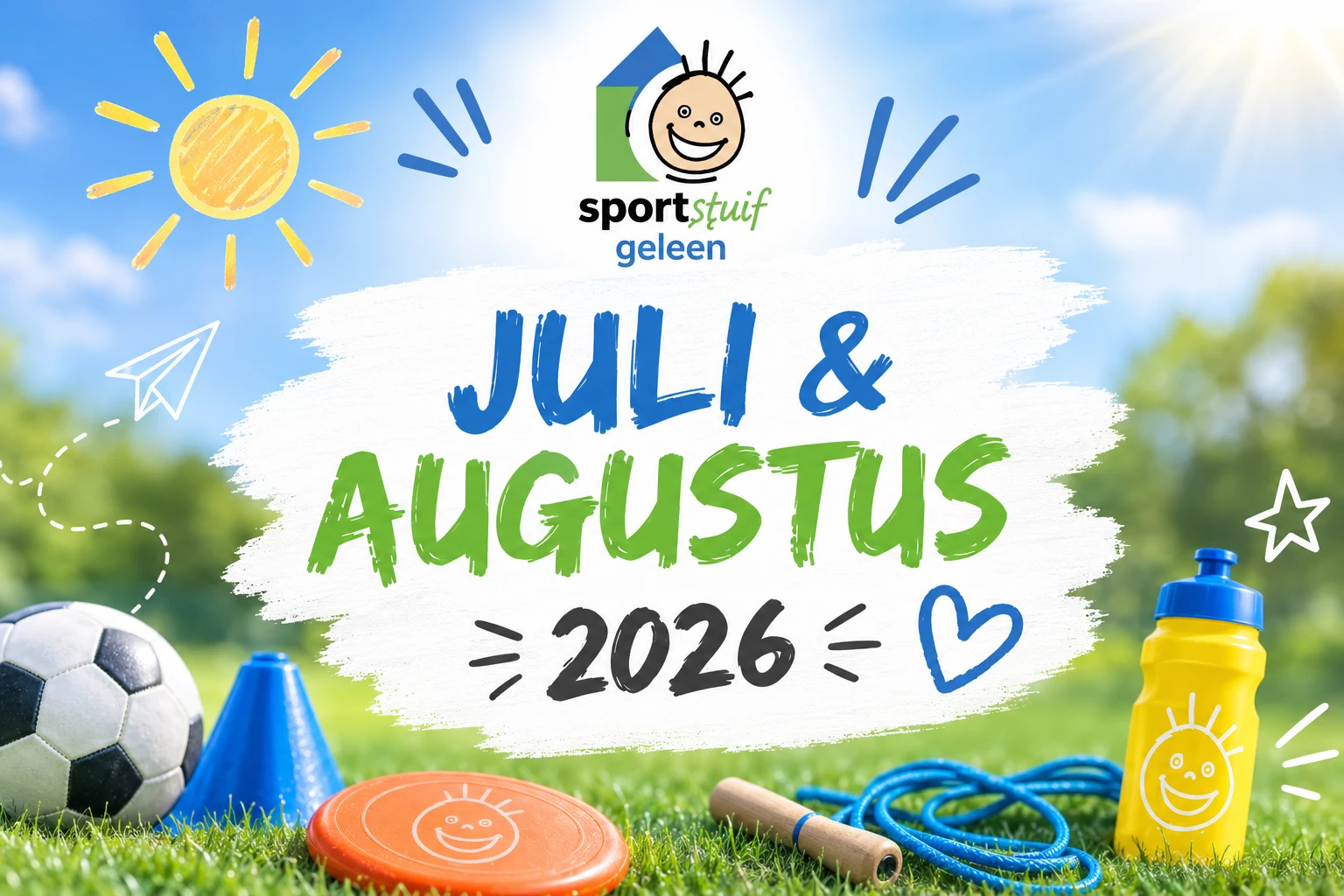Een zomer vol avontuur, plezier en een frisse start! ☀️⚽️ | Juli & Augustus 2026